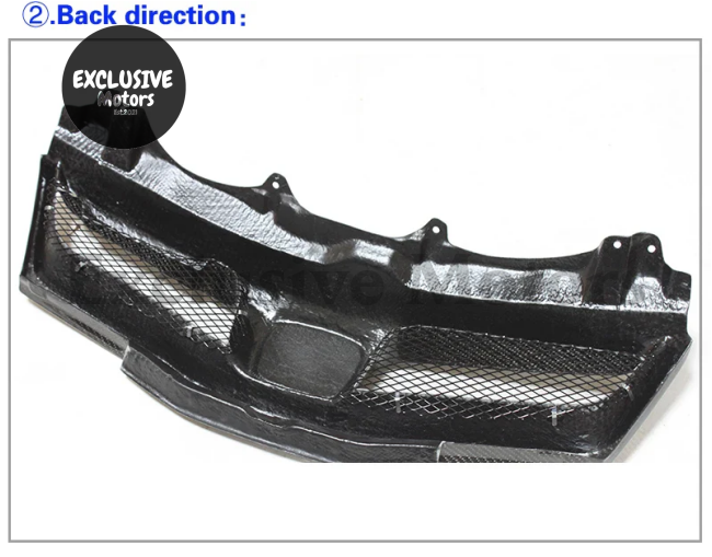 Carbon Fiber Front Grille For Honda Civic Fn Fk Fn2 Type R (2006-2012)