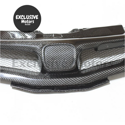 Carbon Fiber Front Grille For Honda Civic Fn Fk Fn2 Type R (2006-2012)
