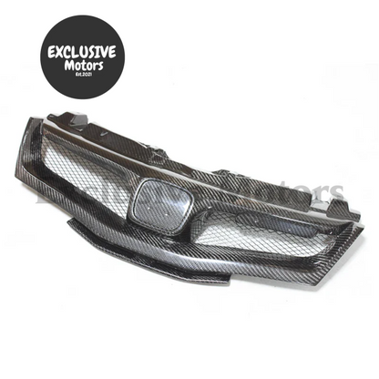 Carbon Fiber Front Grille For Honda Civic Fn Fk Fn2 Type R (2006-2012)