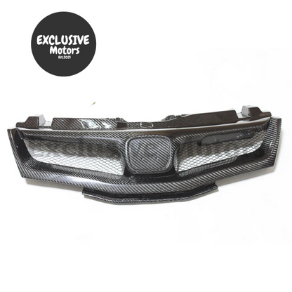 Carbon Fiber Front Grille For Honda Civic Fn Fk Fn2 Type R (2006-2012)