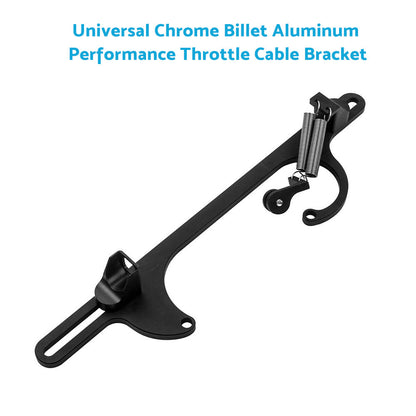 Throttle Cable Bracket Carburetor Billet Aluminum Black Suitable For Carb 4150/4160-4