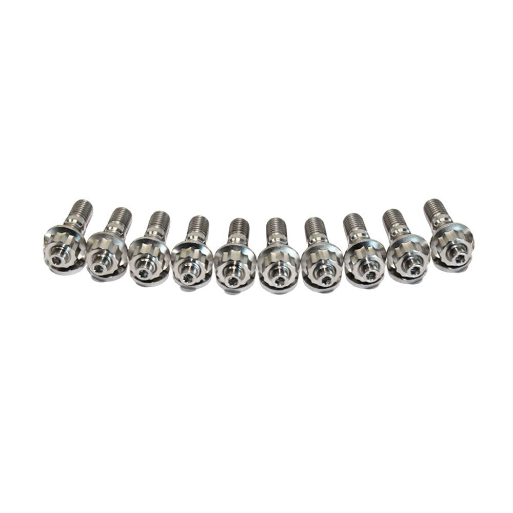 10 Pcs M10X1.25X45Mm Titanium Stud Kit for Manifold & Turbo