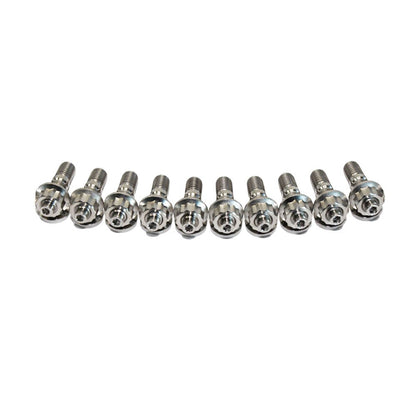 10 Pcs M10X1.25X45Mm Titanium Stud Kit for Manifold & Turbo