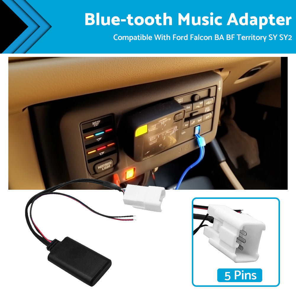 Bluetooth Adapter Aux MP3 for Ford Falcon BA-BF Territory SY 2002-2011