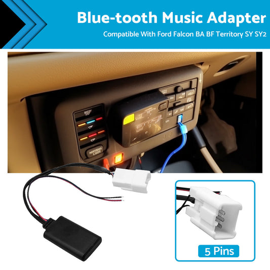 Bluetooth Adapter Aux MP3 for Ford Falcon BA-BF Territory SY 2002-2011
