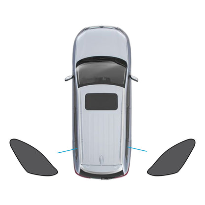 2x Triangular Car Window Sun Shades Suitable For Mazda CX-30 2019-2025 UV Protection-0