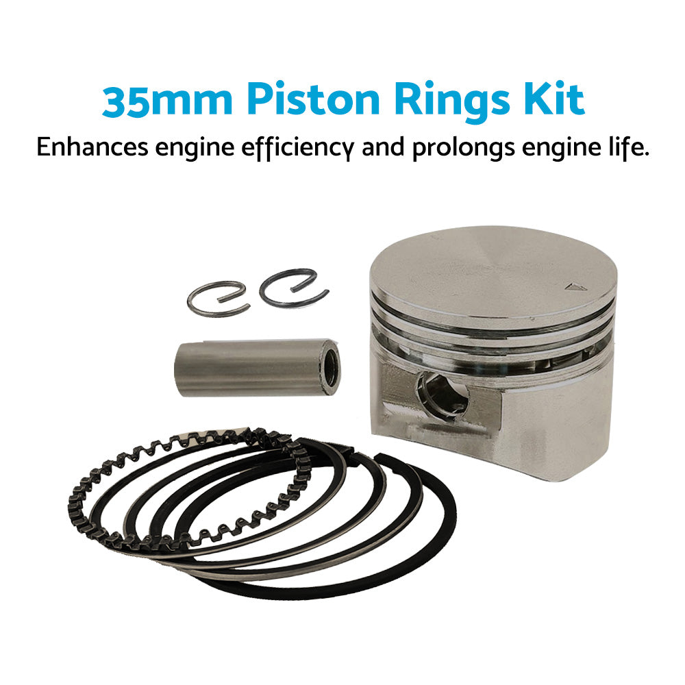 35mm Piston Rings Kit Suitable For Honda GX25 GX25N Engine Brush Cutter Trimmers-1