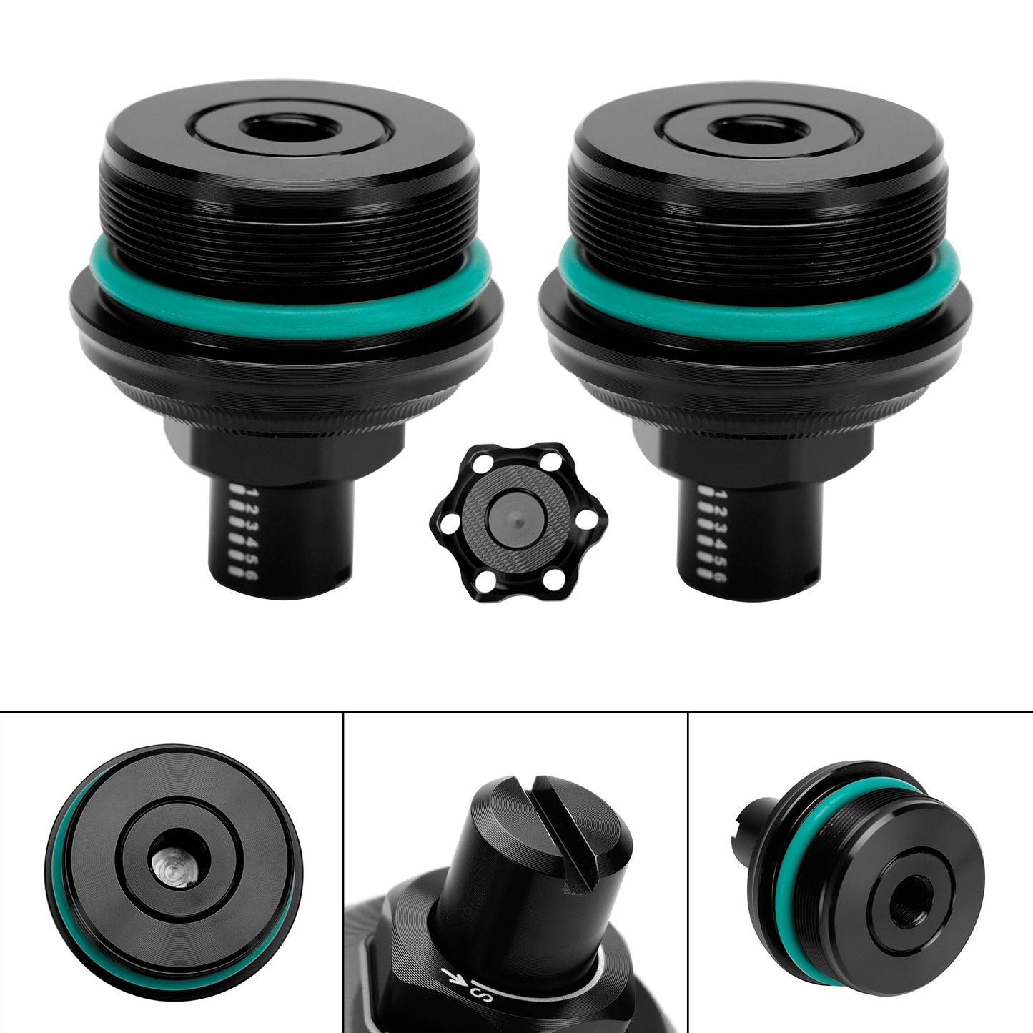 Yamaha Mt-03 Mt 03 2019-2023 2Pcs Fork Preload Adjuster Bolt Screw Cnc