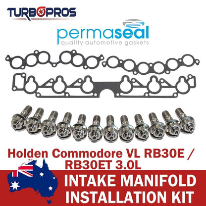 Permaseal Intake Manifold Titanium Stud&Gasket Kit for Holden Commodore VL 3.0L