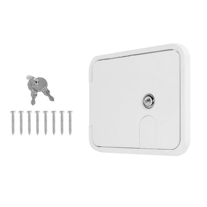 Caravan Utility Door Access Hatch Rectangle 194x165mm Suitable For RV Motorhome With Lock-0