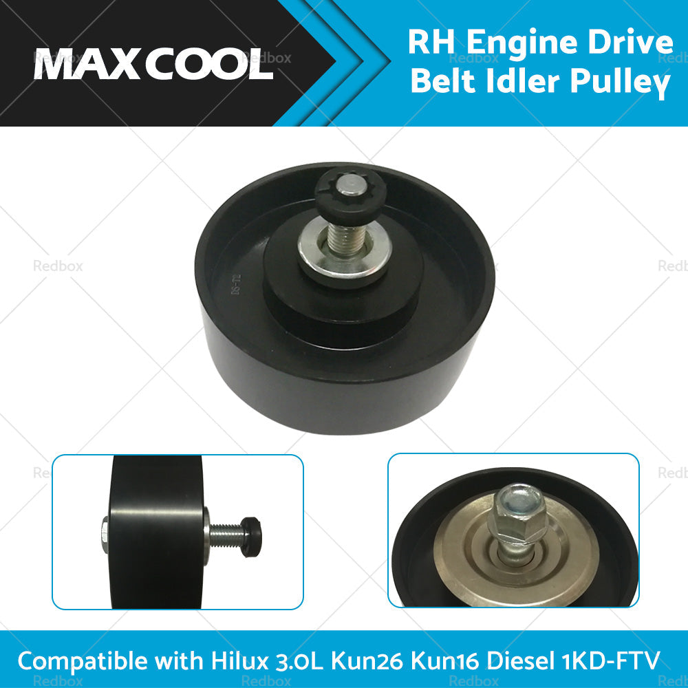 3.0L Turbo Diesel Drive Belt Idler Pulley for Toyota Hilux KUN16 KUN26 2005-2015