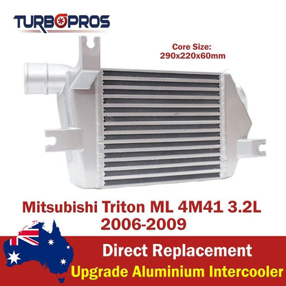 Upgrade Aluminium 60Mm Intercooler for Mitsubishi Triton ML 4M41 3.2L 2006-2009