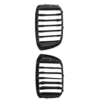 Front Bumper Grill Grille Suitable For BMW X3 G01 X4 G02 2018-2021 Gloss Black-2