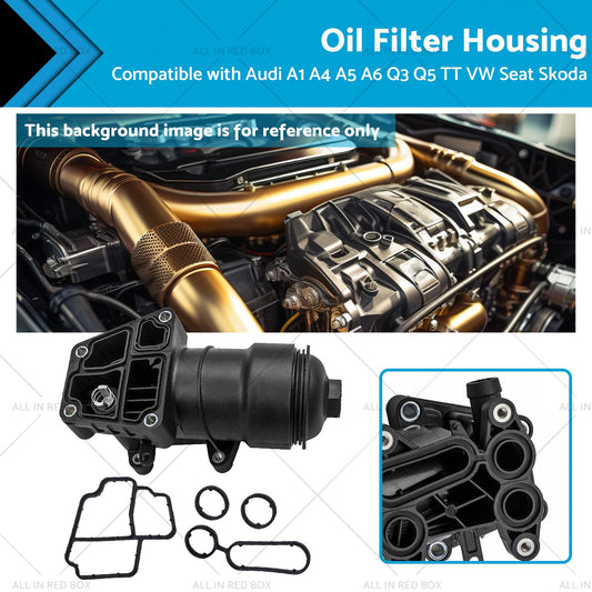 Oil Filter Housing for Audi VW Seat Skoda A1 A4 A5 A6 Q3 Q5 2008-2023