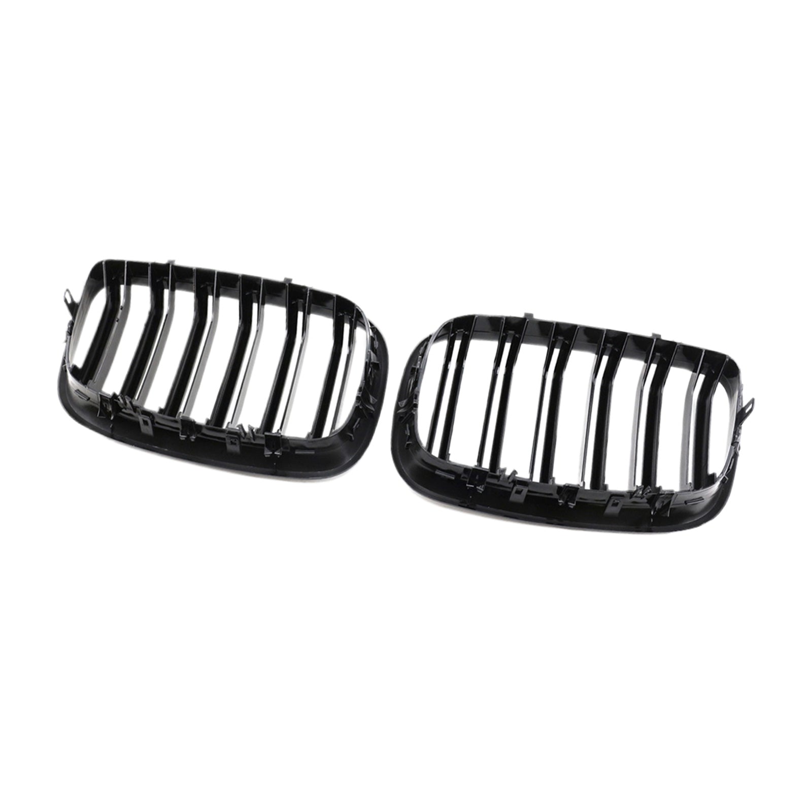 2x Front Grill Grille Gloss Black Suitable For BMW E70 X5 / E71 X6 2007-2013-4