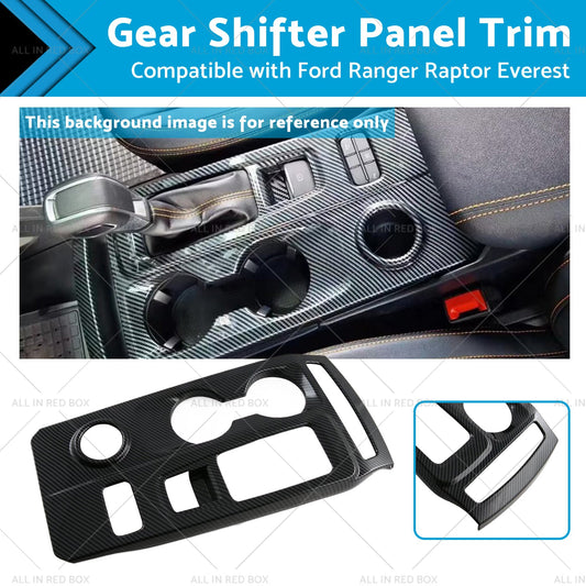 Carbon Gear Shifter Panel Trim for Ford Ranger Raptor (2019-2023)