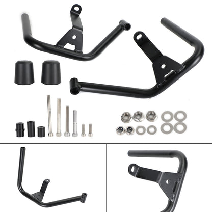 Black Engine Protection Guard Frame Crash Bars Iron Fits For Tr Trident 660 21 Generic