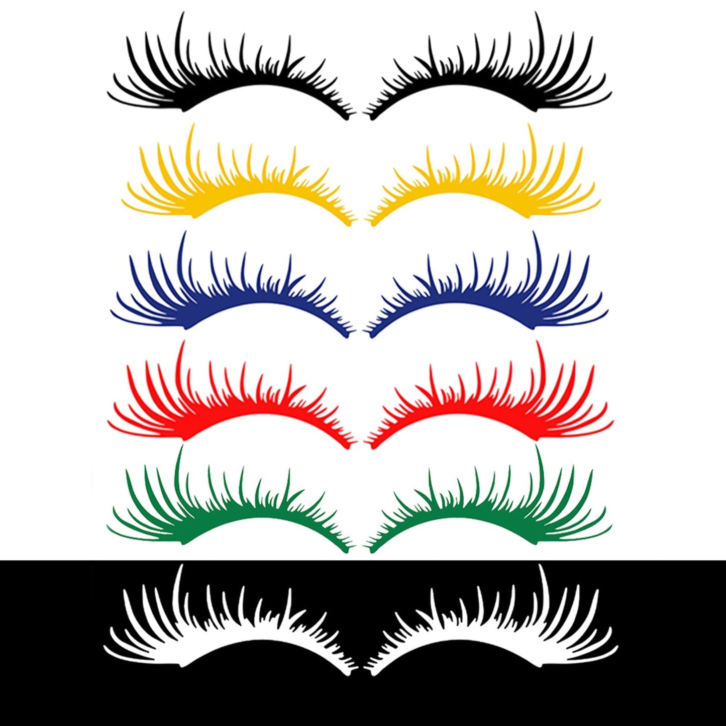 Headlight Eyelash Decal Black for Porsche VW Beetle 98-19