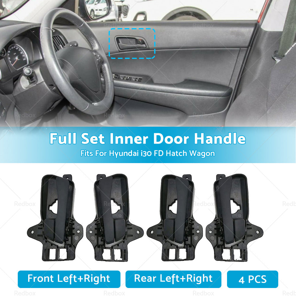 4X Front Rear Left Right Inner Door Handle For Hyundai i30 FD Hatch Wagon 07-12-2