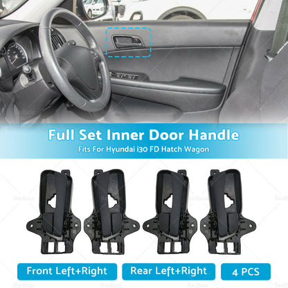 4X Front Rear Left Right Inner Door Handle For Hyundai i30 FD Hatch Wagon 07-12-2