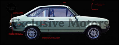 Ford Escort MK2 1600 sport stripe kit