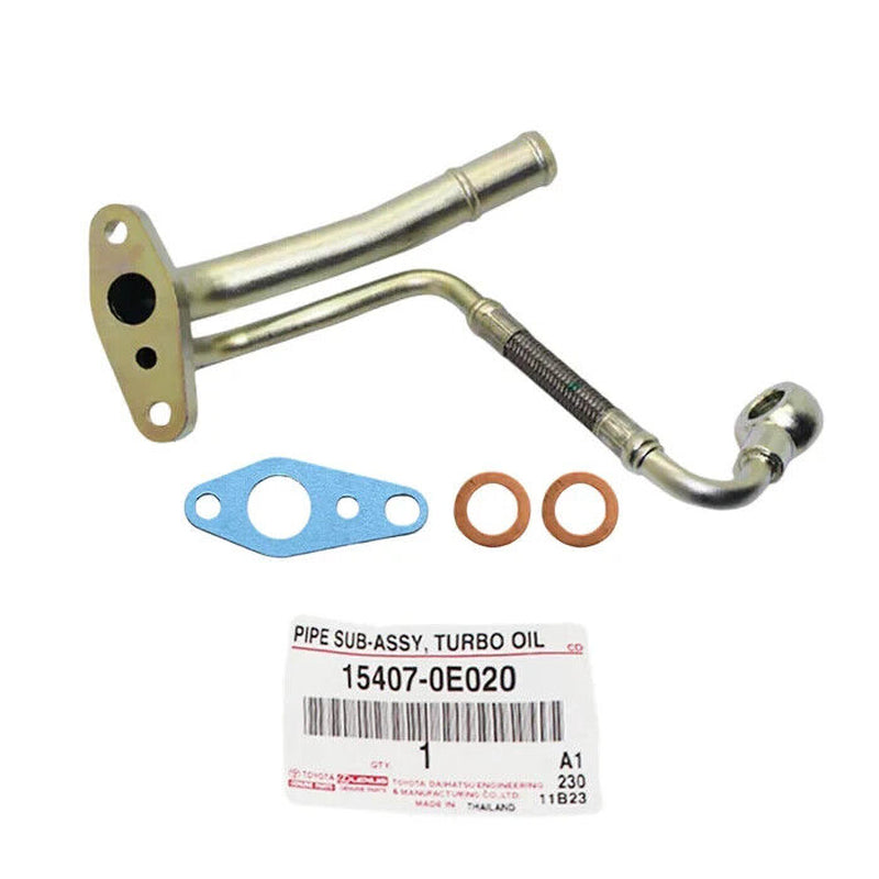Genuine Turbo Oil Feed&Return Pipe+Gaskets for Toyota Prado 1GD-FTV 2.8L