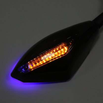 YAMAHA YZF R6 R6S FZ1 FZ6 FAZER FZ8S FJR1300 XJ6 FZR600 Pair LED Mirrors Generic