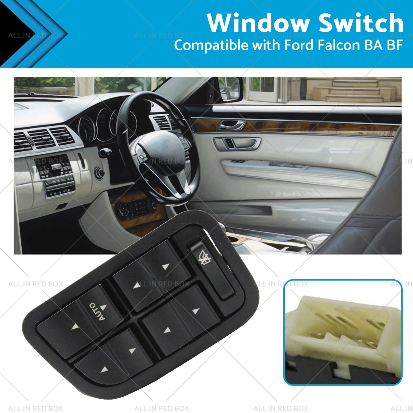 Power Window Switch with Illumination for Ford Falcon BA BF (2002-2008)