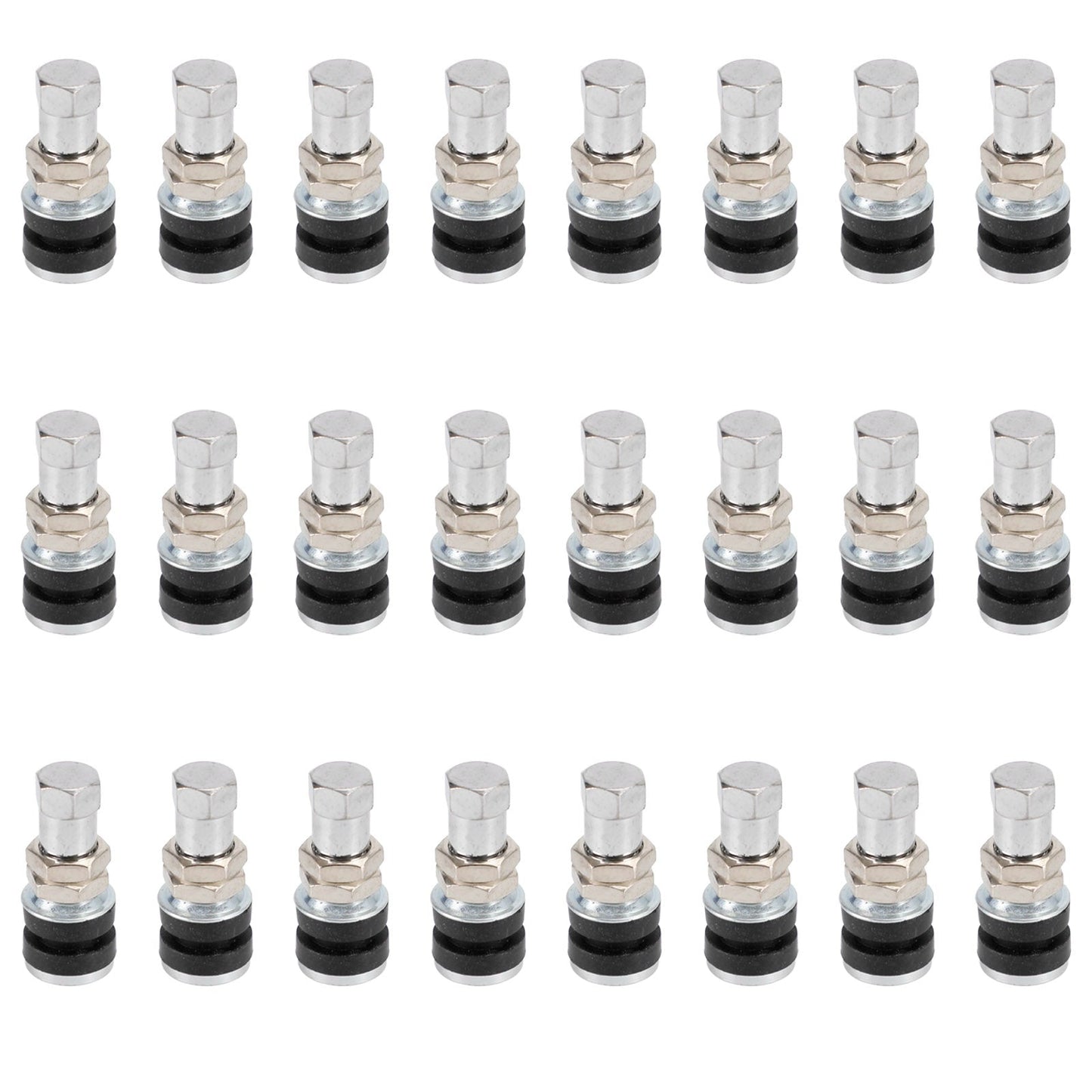 24pcs TR-161 Bolt In Tyre Valve Tire Metal Tubeless Clamp Snap-in Wheel Rim