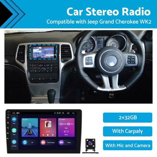 32GB Android 11 Carplay Stereo for Jeep Grand Cherokee 2011-2023