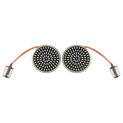 1157 LED Turn Signal Light Inserts Lamp Fit for Softail Touring Dyna Sportster Generic