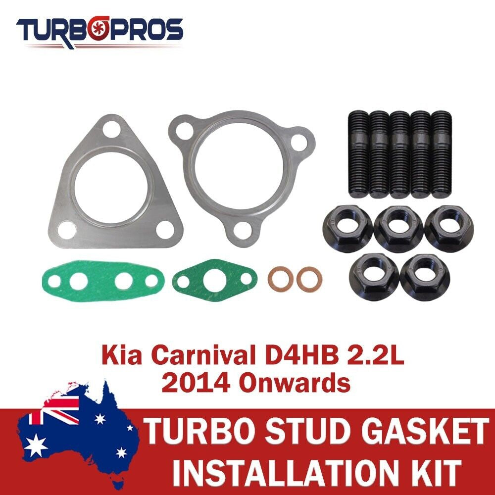 Turbo Charger Installation Stud & Gasket Kit for Kia Carnival D4HB 2.2L 2014-