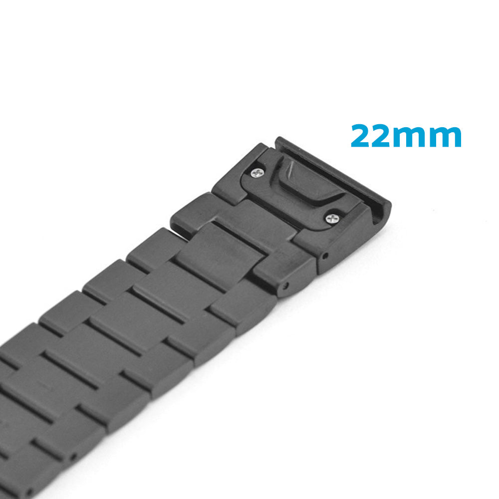 Stainless Steel Strap Quick Fit Watch Band Suitable For Garmin Fenix 5 6 22mm-1