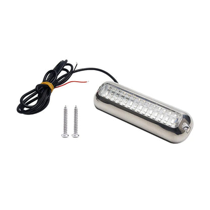 42LED Boat Light Underwater Marine Transom Lights 316 Stainless Steel Pontoon-2
