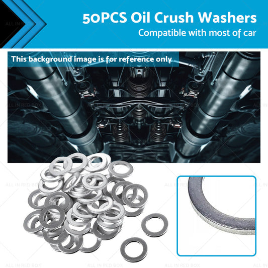 14mm ID 22mm OD Aluminum Oil Drain Plug Gaskets for Honda Accord 2003-2023