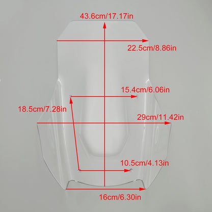 HONDA ADV350 2022-2024 ABS Motorcycle Windshield WindScreen