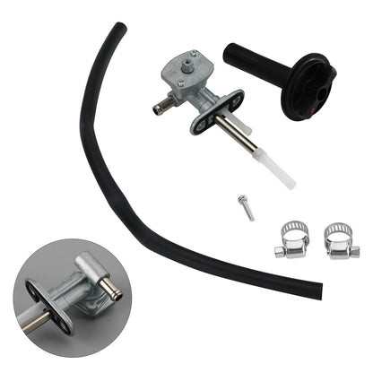 Fuel Valve Petcock & Lever Screw for Kawasaki Prairie 360 KVF360 2003-2013 Generic