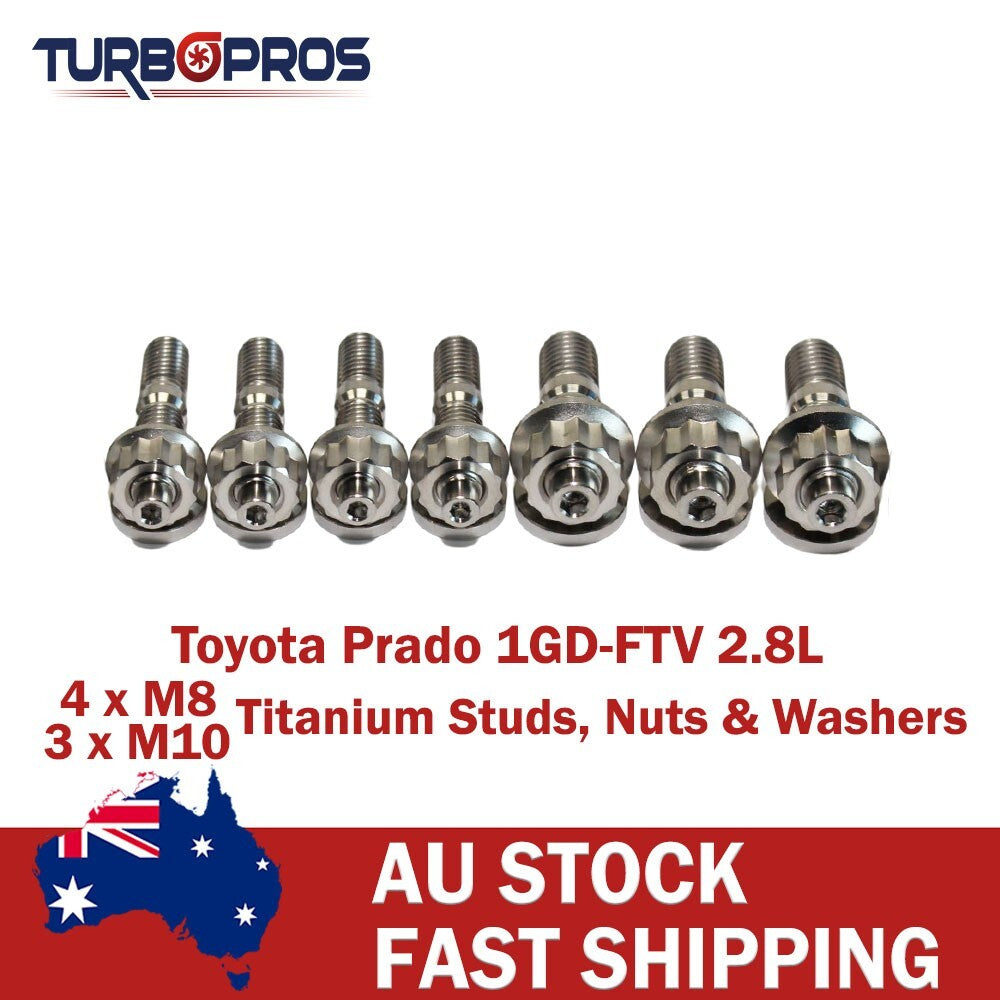Titanium Turbo Charger Stud Kit for Toyota Prado 1GD-FTV 2.8L