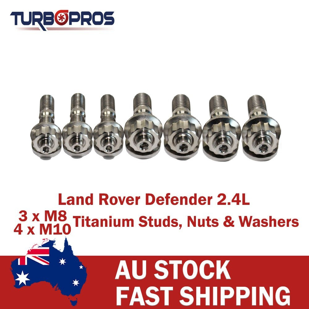 Titanium Turbo Charger Stud Kit for Land Rover Defender 2.4L