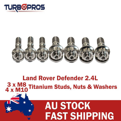 Titanium Turbo Charger Stud Kit for Land Rover Defender 2.4L