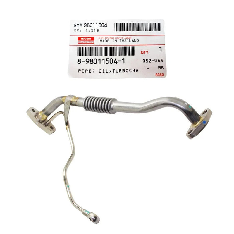 Genuine Turbo Oil Feed&Return Pipe+Gasket for Isuzu D-Max 4JJ1 3.0L 2007-2010