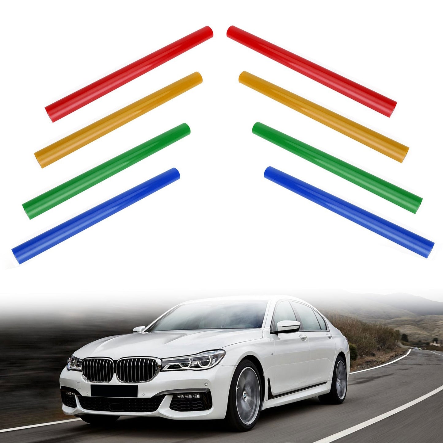 Grill Bar V Brace Wrap Blue for BMW G01 G02 G05 G06 G07 G30 G38 17-23