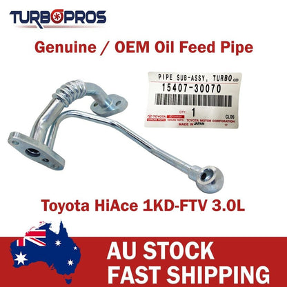 Genuine Turbo Charger Oil Feed & Return Pipe for Toyota Hiace 1KD-FTV 3.0L