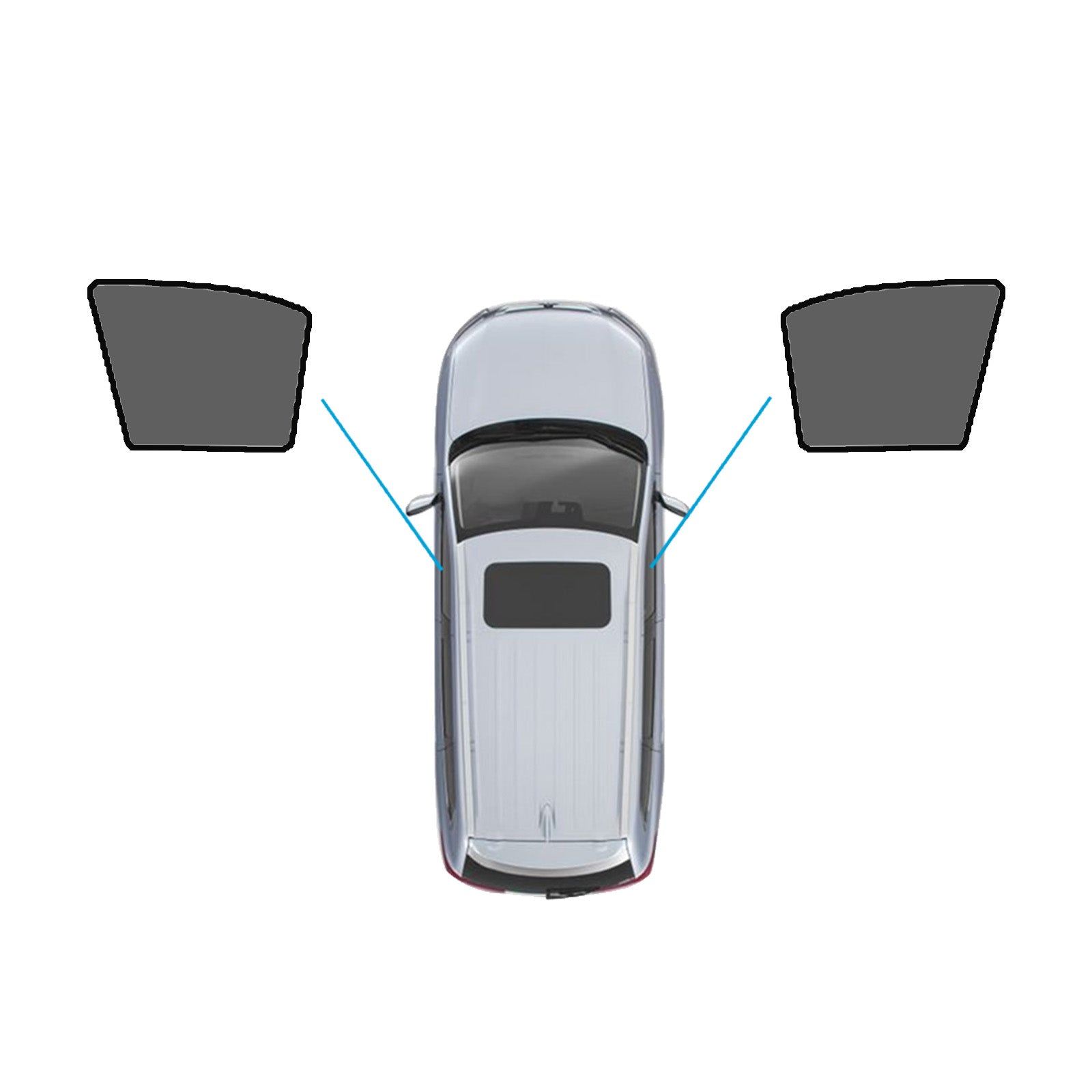 Window Sunshade Magnetic Nylon Suitable For Toyota RAV4 2005-2012-1