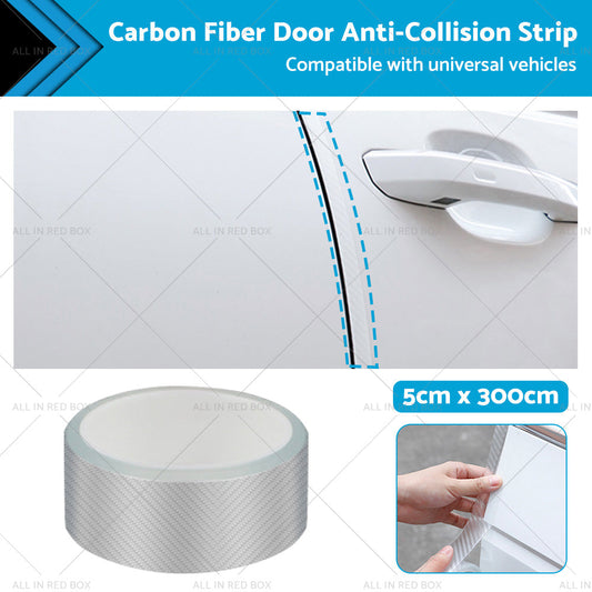 Door Sill Protector Carbon Fiber Strip for Honda Civic 2016-2021