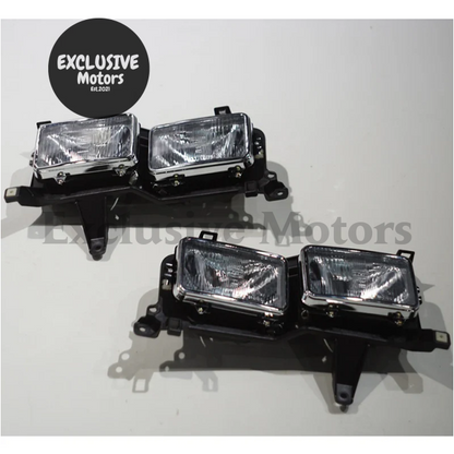 Headlight Assembly With Corner Light For Toyota Land Cruiser Lc80/Fj80