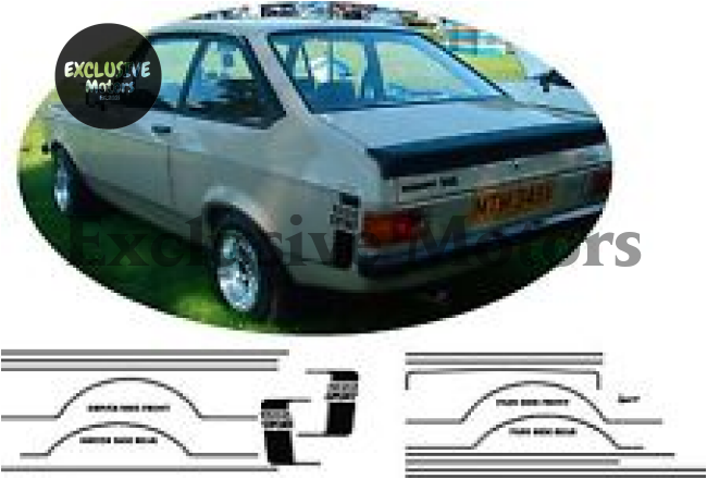 Ford Escort MK2 1600 sport stripe kit