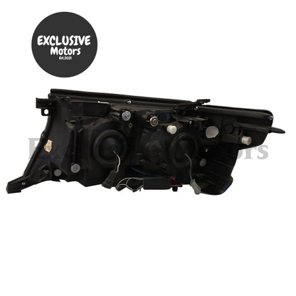 Pair Of Modified Led Headlights For Toyota Land Cruiser Fj200 / Lc200 (2008-2010)