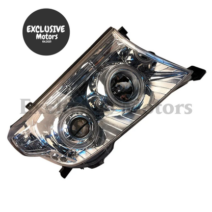 Pair Of Modified Led Headlights For Toyota Land Cruiser Fj200 / Lc200 (2008-2010)