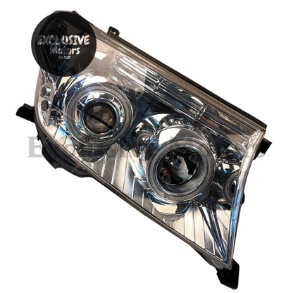 Pair Of Modified Led Headlights For Toyota Land Cruiser Fj200 / Lc200 (2008-2010)